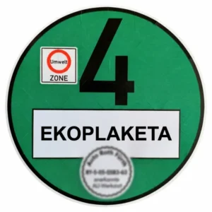 German emissions sticker — green Umweltplakette